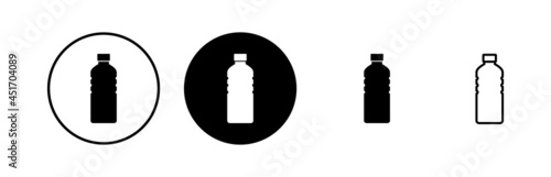 Bottle icons set. Bottle icon in trendy flat design