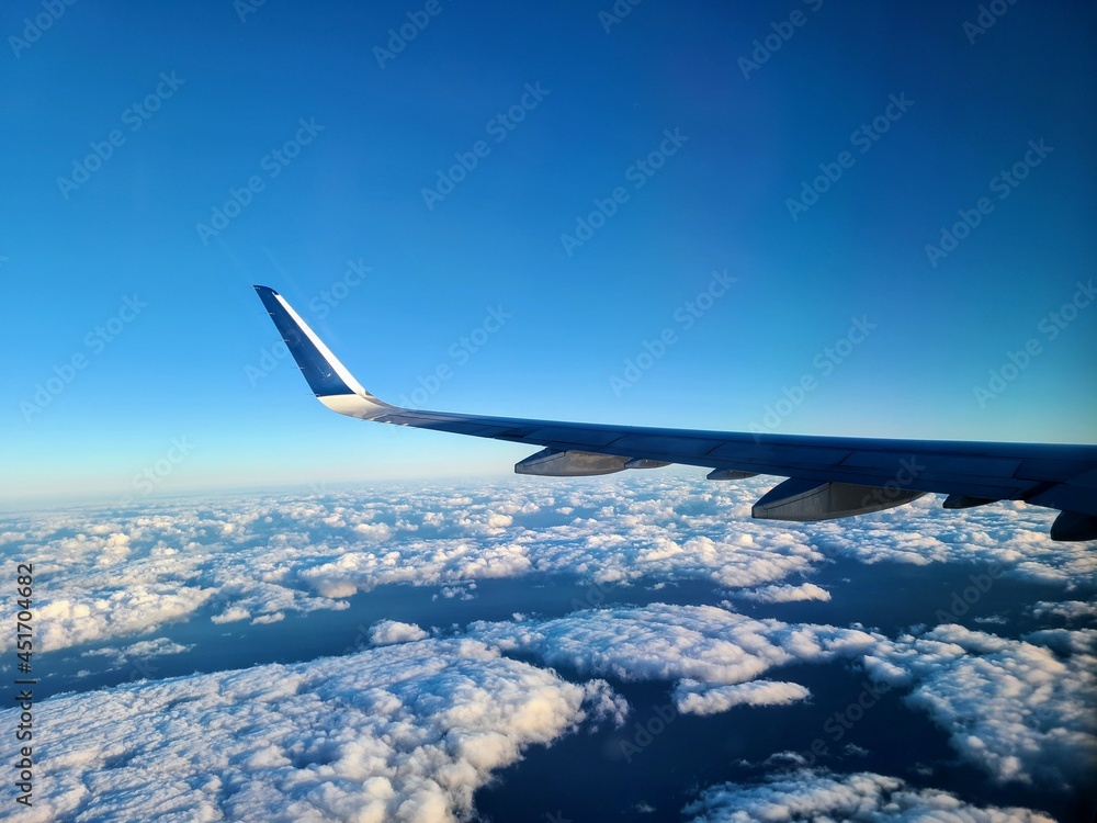 Fototapeta premium view from airplane window