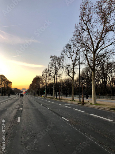 Sunset at Champs-Elysées