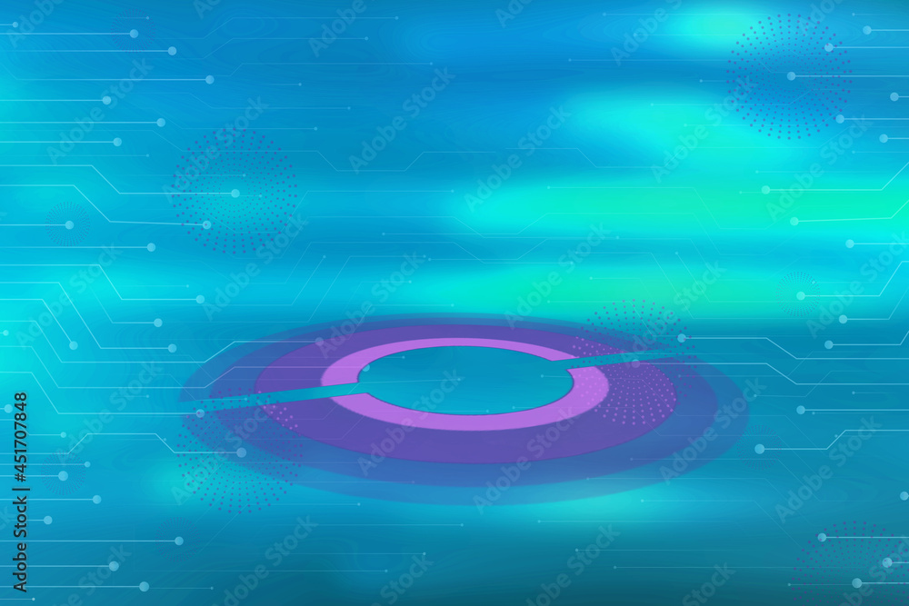 2d illustration futuristic technology background 2d illustration futuristic technology background