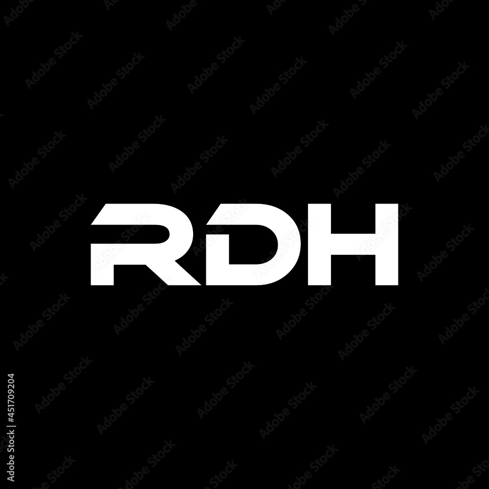 RDH letter logo design with black background in illustrator, vector logo modern alphabet font overlap style. calligraphy designs for logo, Poster, Invitation, etc. RDH letter logo design with black background in illustrator, vector logo modern alphabet font overlap style. calligraphy designs for logo, Poster, Invitation, etc.