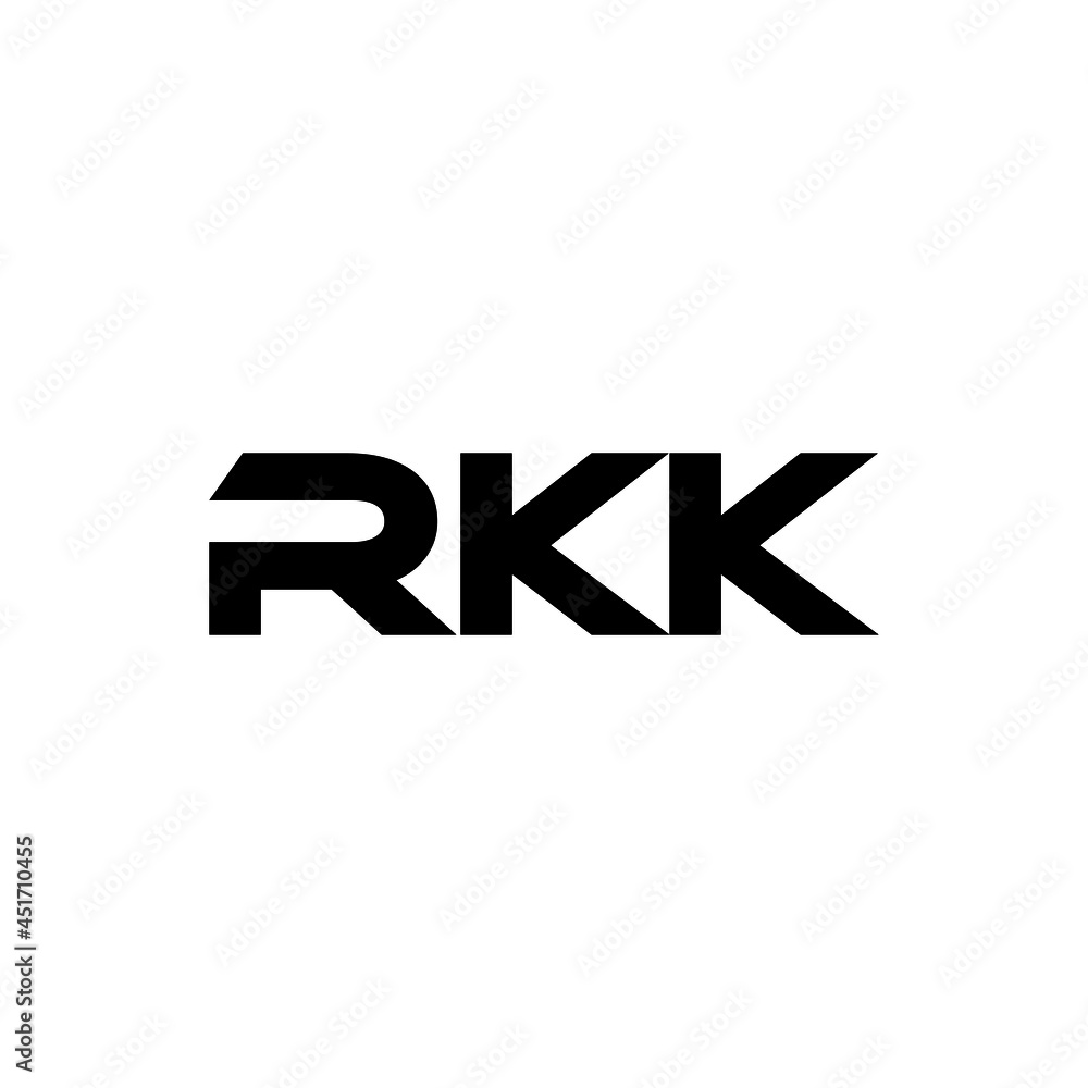RKK letter logo design with white background in illustrator, vector logo modern alphabet font overlap style. calligraphy designs for logo, Poster, Invitation, etc.