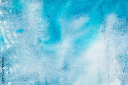 blue watercolor painted background texture