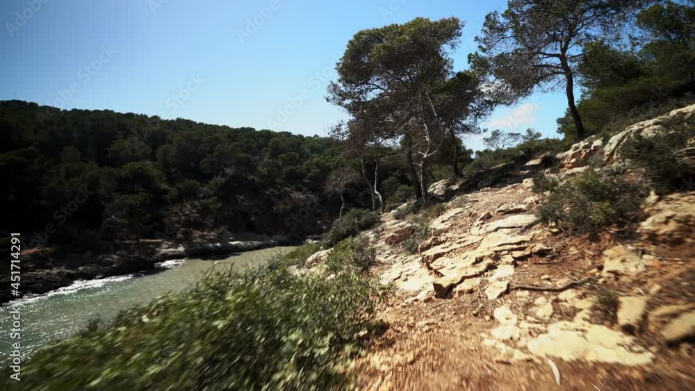 Valley down alps gorge Mallorca river Spain Valley down alps gorge Mallorca river Spain