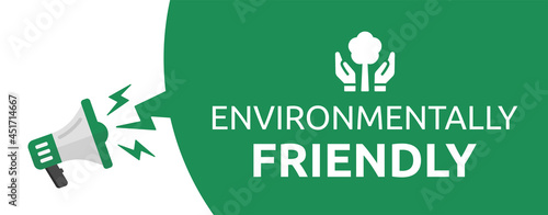 Environmentally friendly banner. Eco friendly concept. Vector illustration