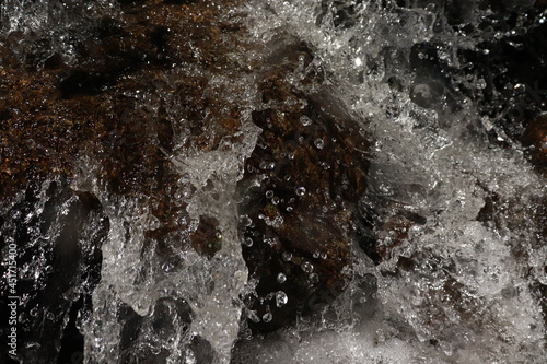 water flowing into the water