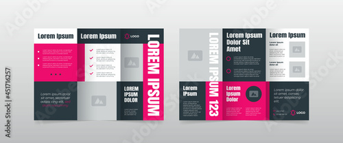 modern trifold business brochure template