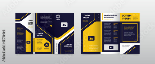modern trifold business brochure template