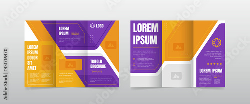 modern trifold business brochure template