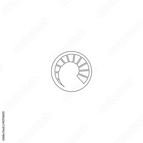 knob icon illustration design