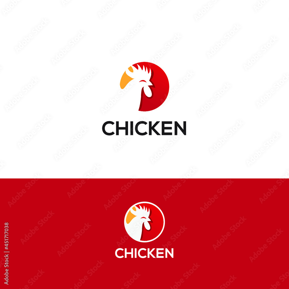 emblem chicken logo design. vector icon illustrator inspiration emblem chicken logo design. vector icon illustrator inspiration