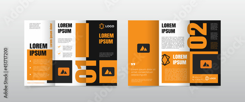 modern trifold business brochure template