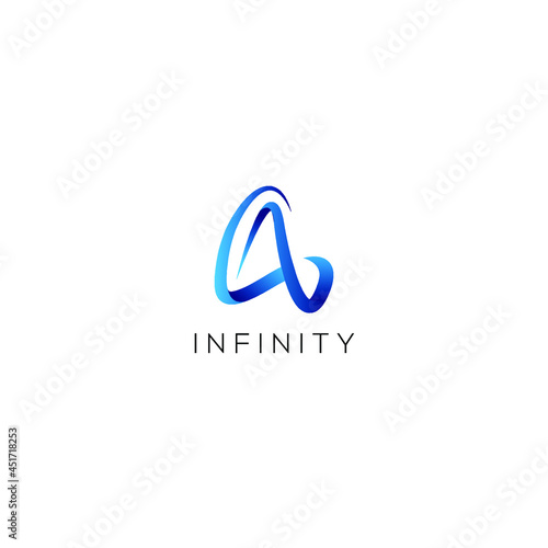 letter A logo design. modern vector icon illustration inspiration