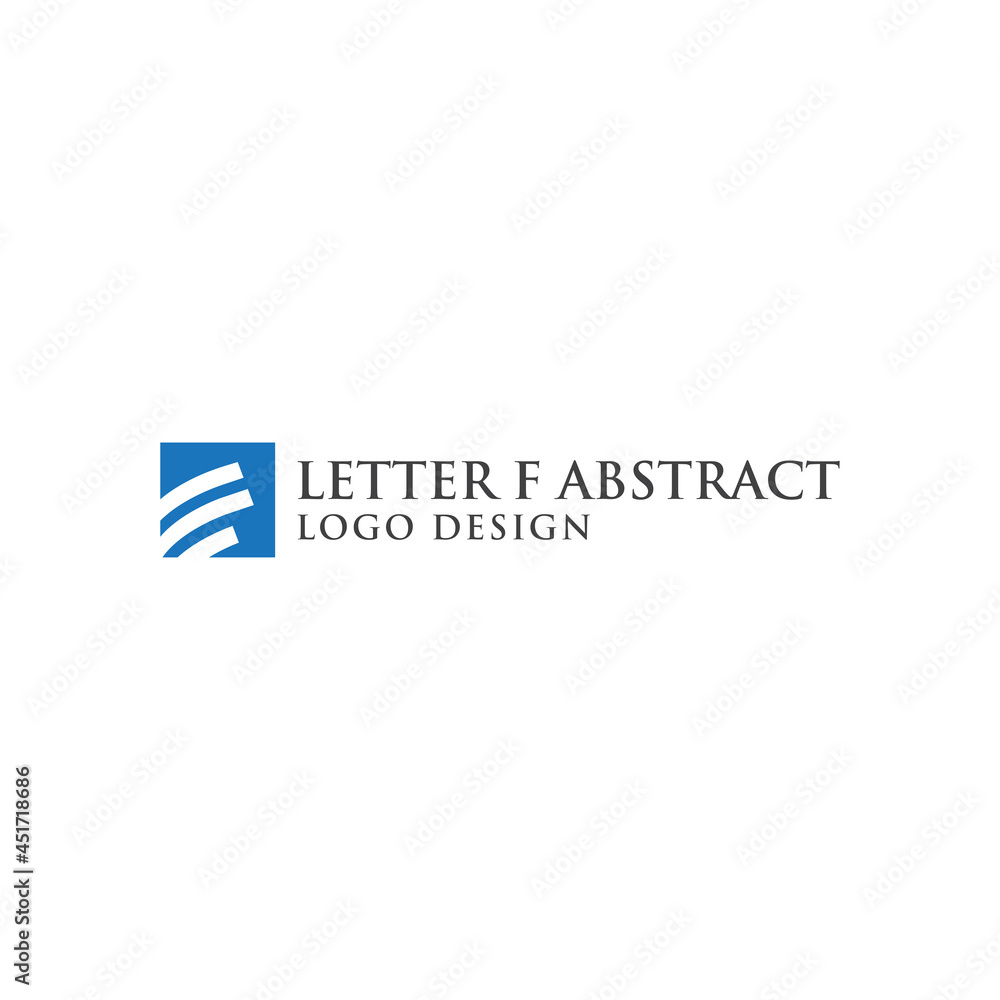 LETTER F ABSTRACT LOGO DESIGN LETTER F ABSTRACT LOGO DESIGN
