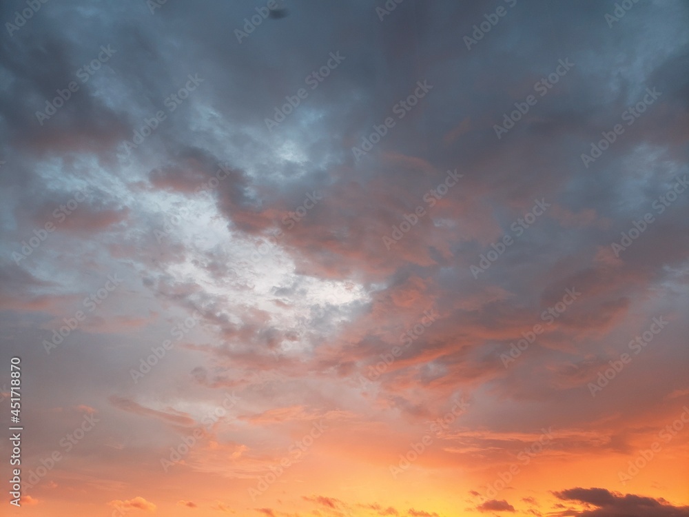 Fototapeta premium sunset in the sky