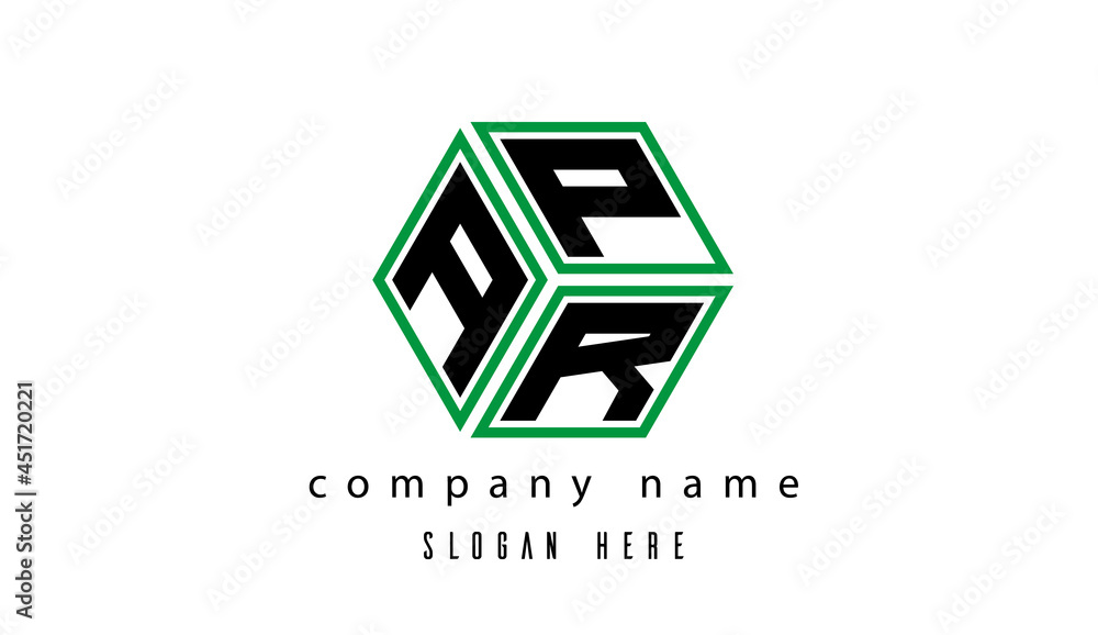 APR polygon creative letter logo APR polygon creative letter logo