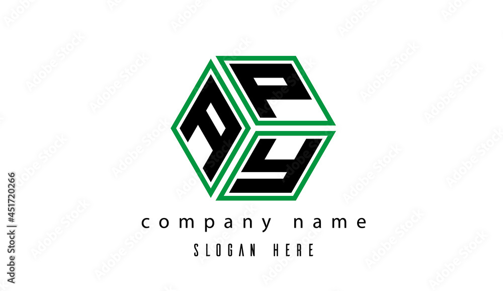 APY polygon creative letter logo APY polygon creative letter logo