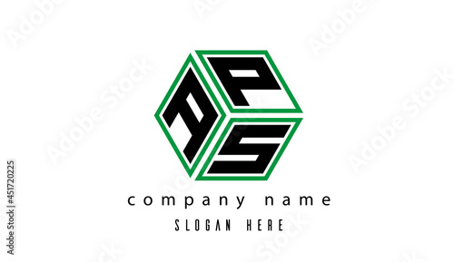 APS polygon creative letter logo