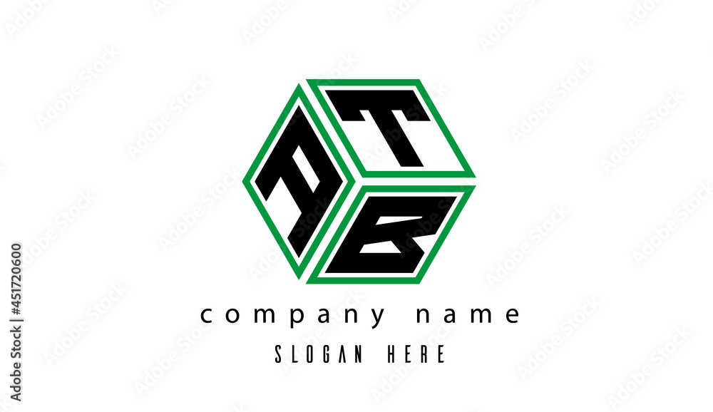 ATB polygon creative letter logo ATB polygon creative letter logo