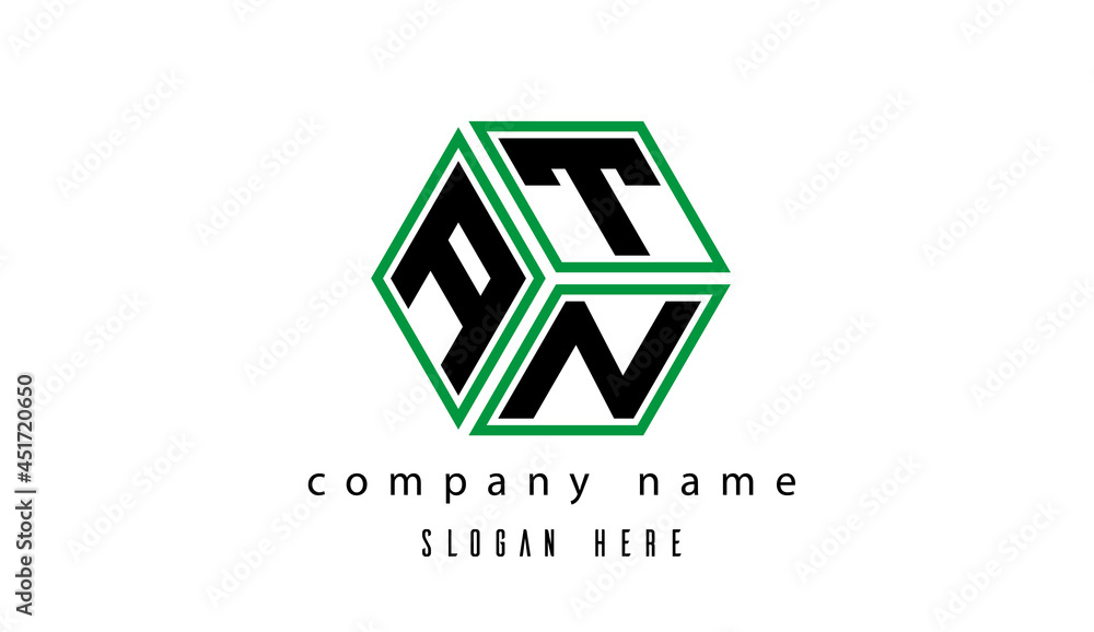 ATN polygon creative letter logo ATN polygon creative letter logo
