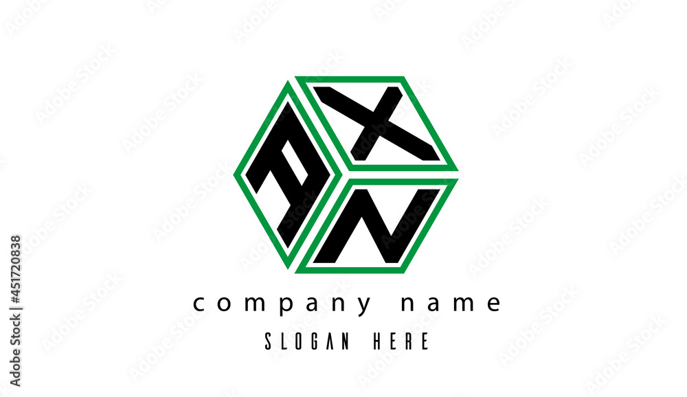 AXN polygon creative letter logo AXN polygon creative letter logo
