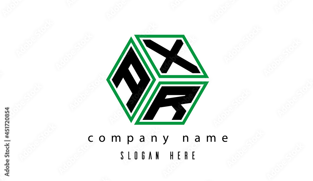 AXR polygon creative letter logo AXR polygon creative letter logo