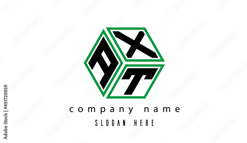AXT polygon creative letter logo AXT polygon creative letter logo