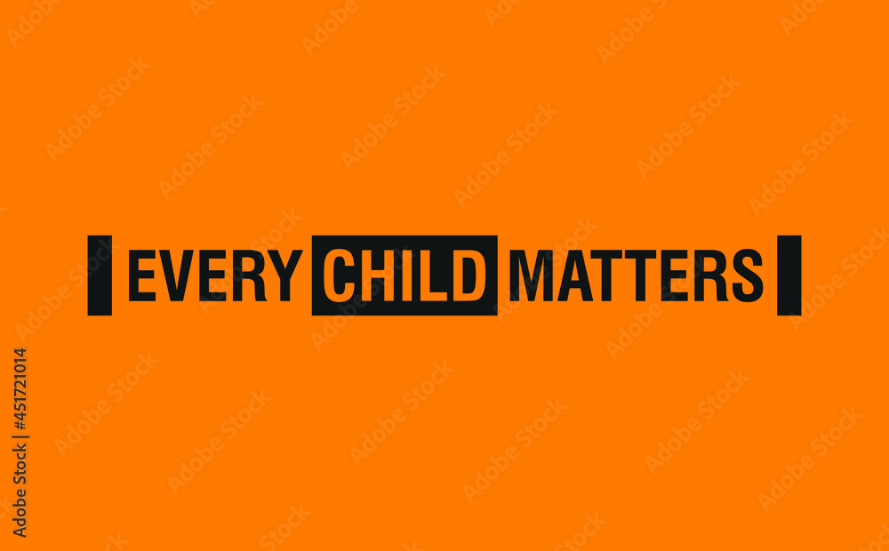 Design of Memorial in tribute to aboriginal children whose remain found in Residential School in Kamloops, Canada. Every Child Matters indigenous sign. Logo Vector Illustration. Design of Memorial in tribute to aboriginal children whose remain found in Residential School in Kamloops, Canada. Every Child Matters indigenous sign. Logo Vector Illustration.