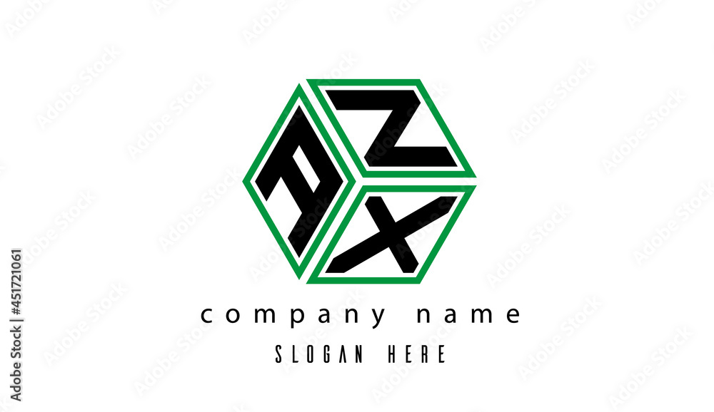 AZX polygon creative letter logo AZX polygon creative letter logo