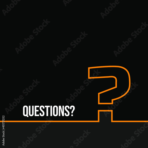 Question mark sign icon, vector illustration. Flat design style with long shadow. FAQ button. Asking questions. Ask for help. Question mark stamp. Need information. Query.