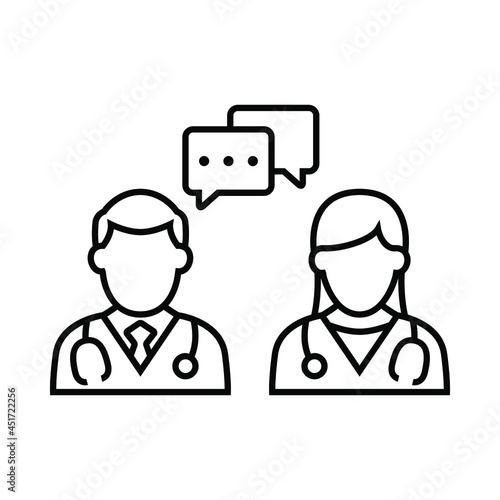 Doctor conversation icon