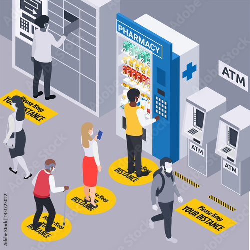 Pharmacy Vending Machine Illustration