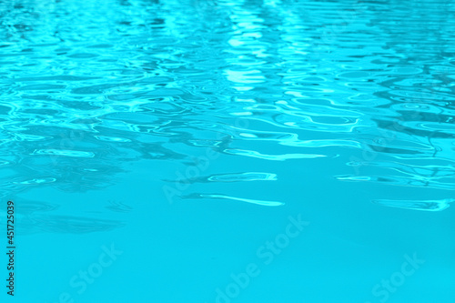 Clear water in swimming pool