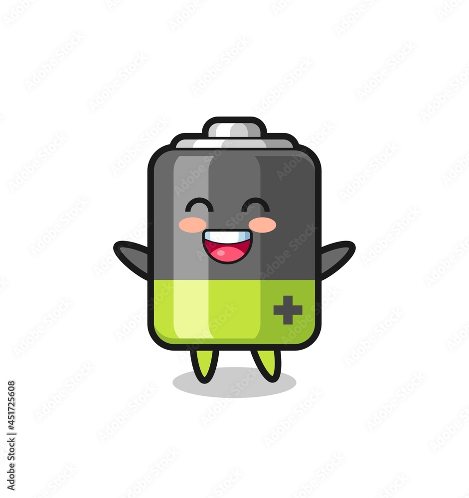 happy baby battery cartoon character happy baby battery cartoon character