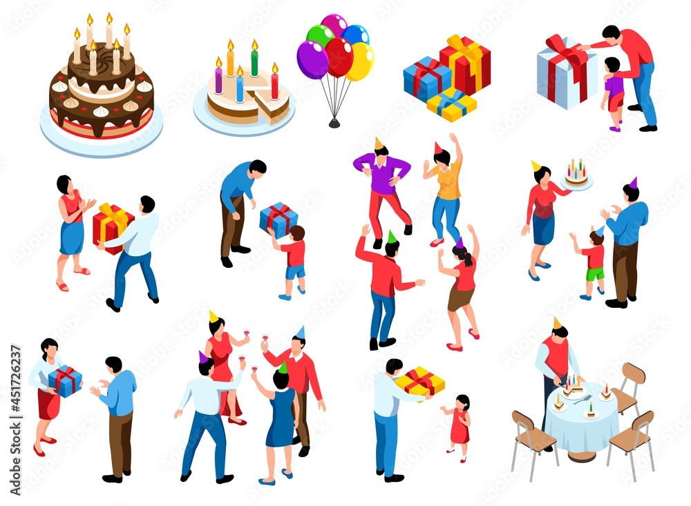 Fototapeta premium Birthday Party Set