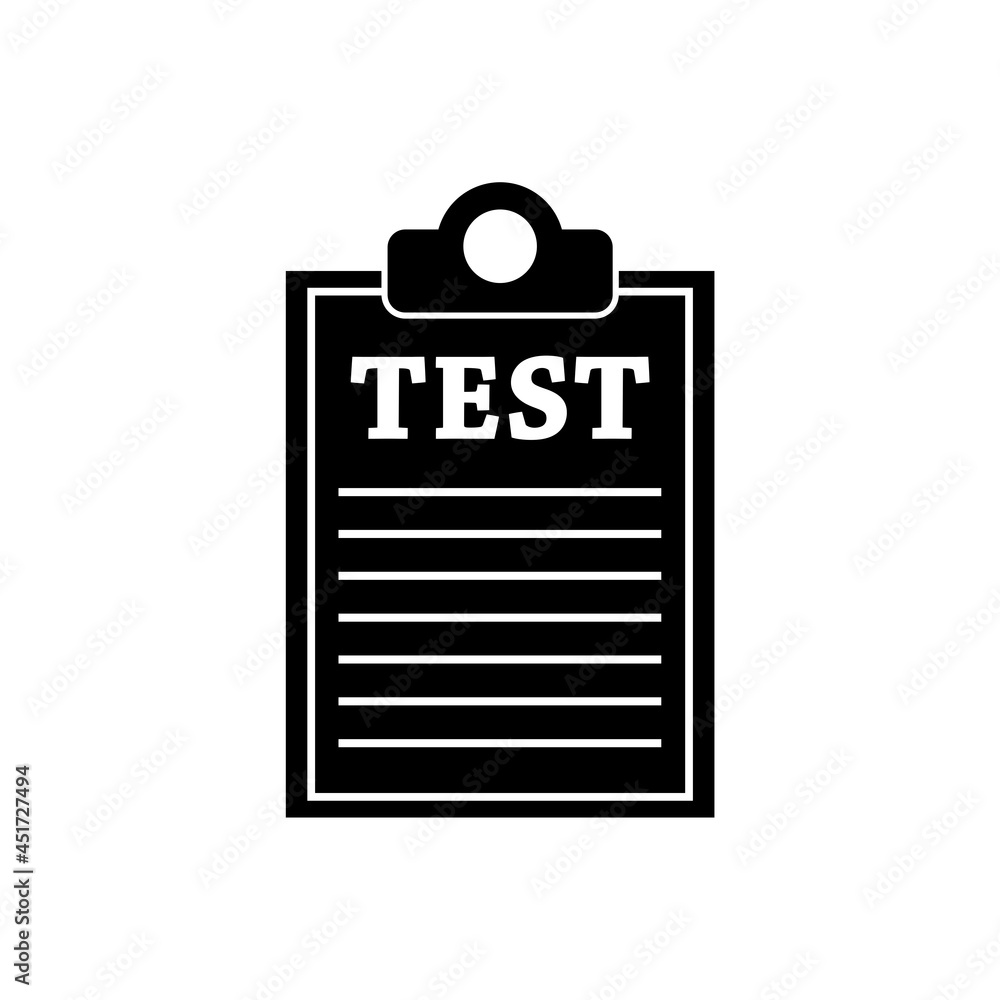 Test icon isolated on white background Test icon isolated on white background