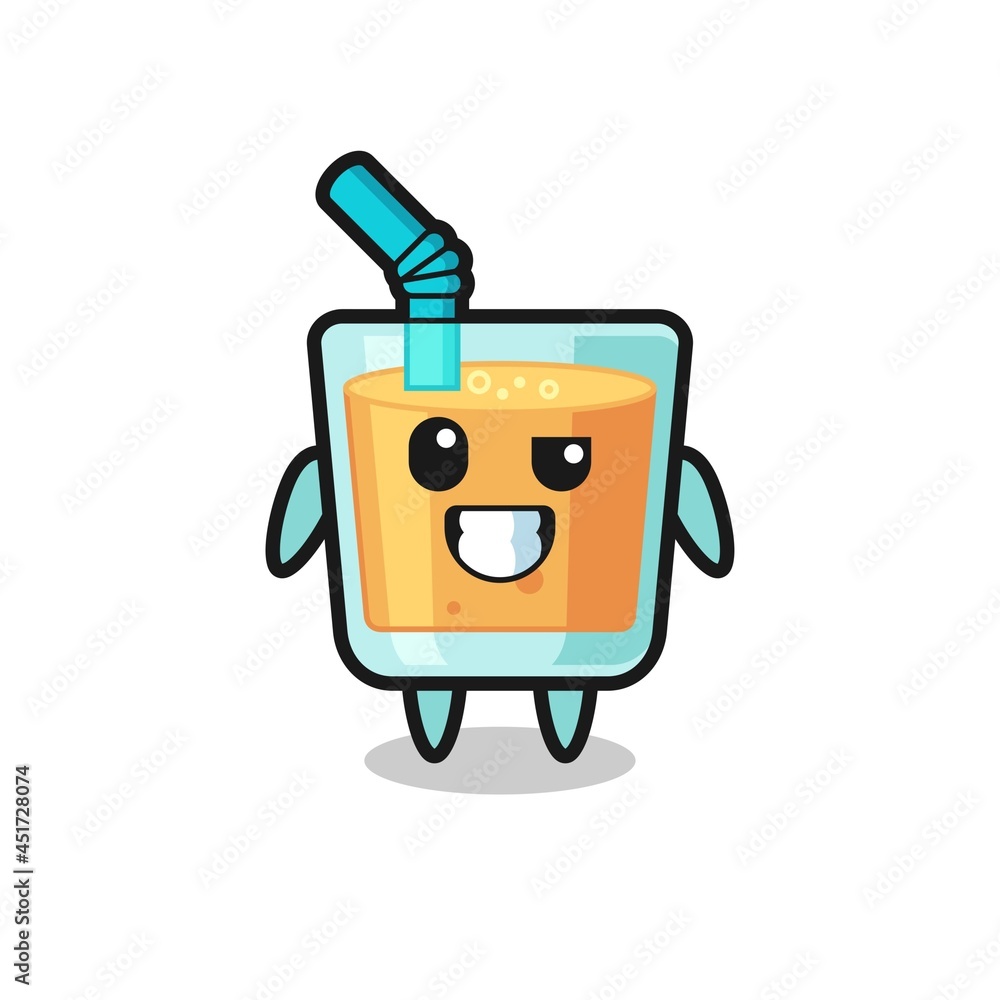 cute orange juice mascot with an optimistic face cute orange juice mascot with an optimistic face