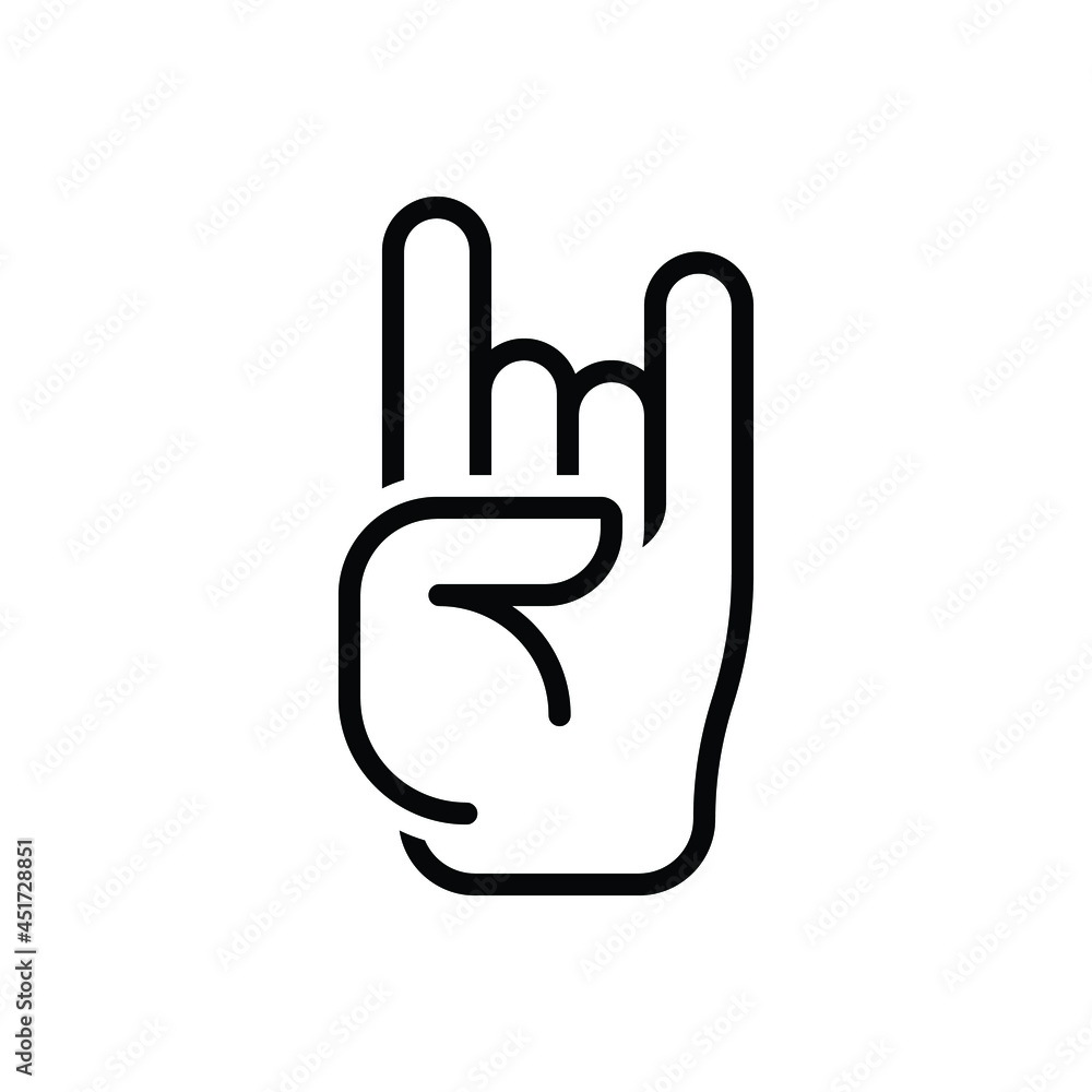 Fototapeta premium Black line icon for rock