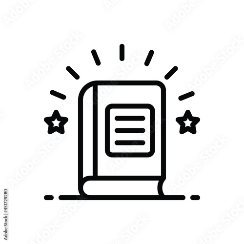 Black line icon for doctrine