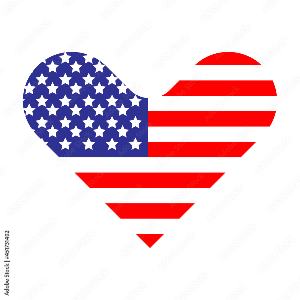 simple flag heart design simple flag heart design