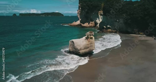 Cathedral Cove beach in New Zealand