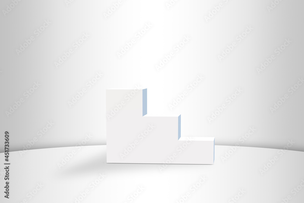 white background or horizontal blank studio room with empty floor. empty white gradient with a stand for displaying things. illustration white background or horizontal blank studio room with empty floor. empty white gradient with a stand for displaying things. illustration