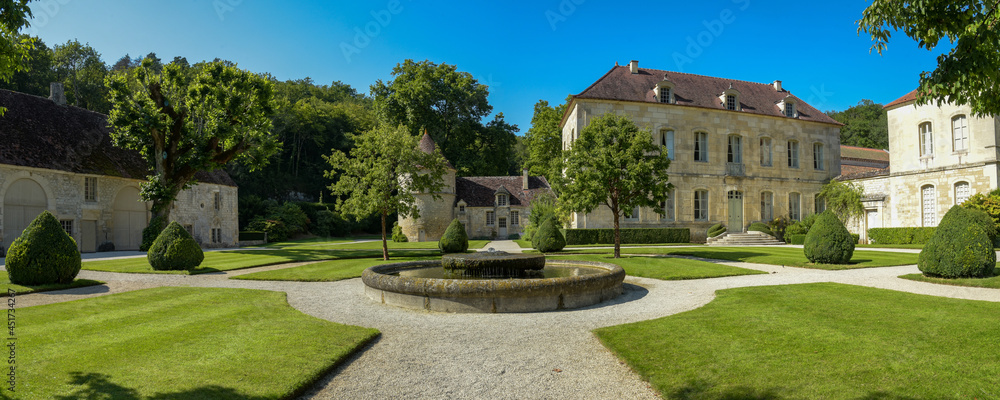 The Fontenay Abbey on the town of Montbard