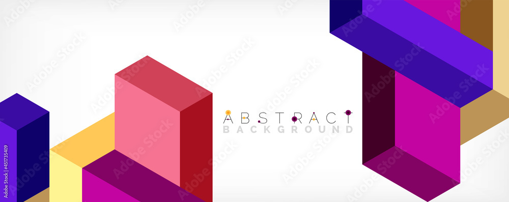 Abstract background. 3d cubes, cubic elements and blocks. Techno or business concept for wallpaper, banner, background, landing page Abstract background. 3d cubes, cubic elements and blocks. Techno or business concept for wallpaper, banner, background, landing page