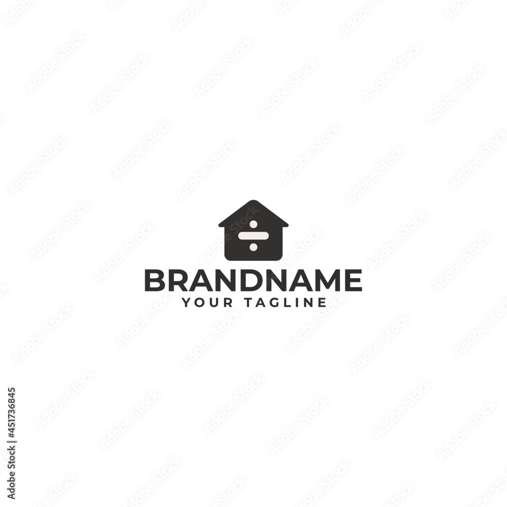 house calculator logo icon vector template. home symbol. house calculator logo icon vector template. home symbol.