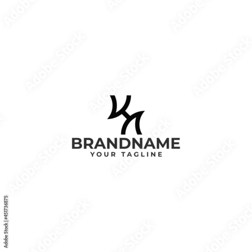 initial letter kk monogram logo design. minimal vector graphic alphabet symbol template.