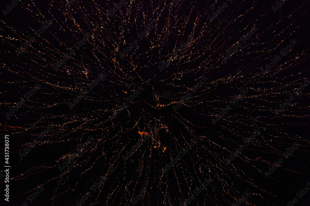 Fireworks. Firecrackers. New Year's eve. At night. Celebration. Party. Fireworks. Firecrackers. New Year's eve. At night. Celebration. Party.