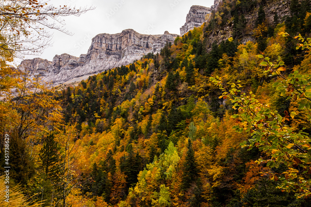 Autumn in Ordesa and Monte Perdido National Park, Spain Autumn in Ordesa and Monte Perdido National Park, Spain