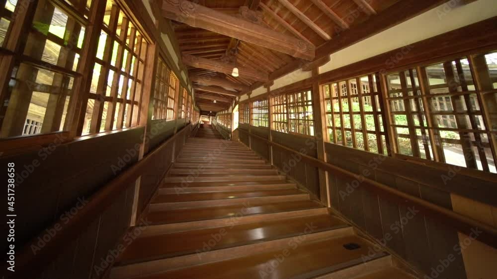 和風の長い階段 永平寺 和風の長い階段 永平寺