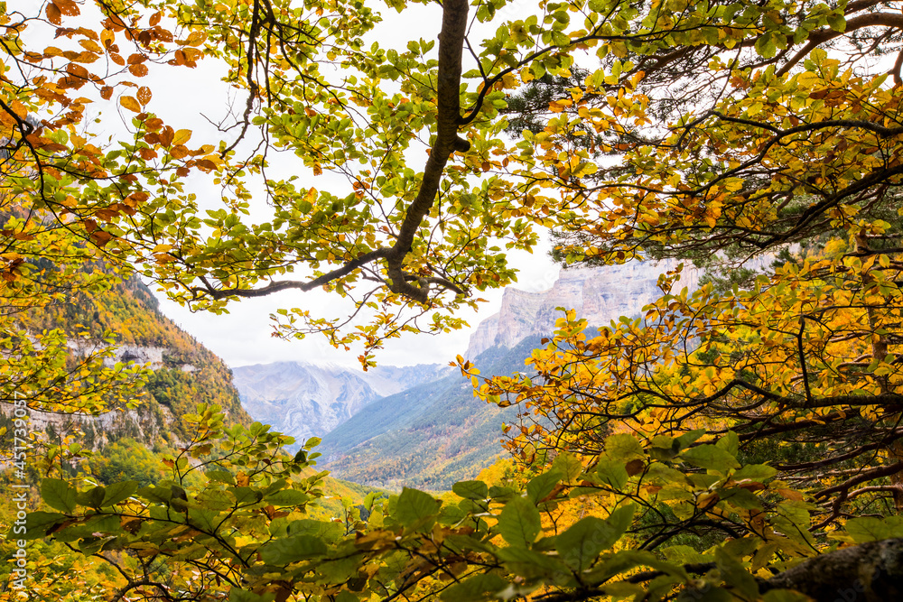 Autumn in Ordesa and Monte Perdido National Park, Spain Autumn in Ordesa and Monte Perdido National Park, Spain